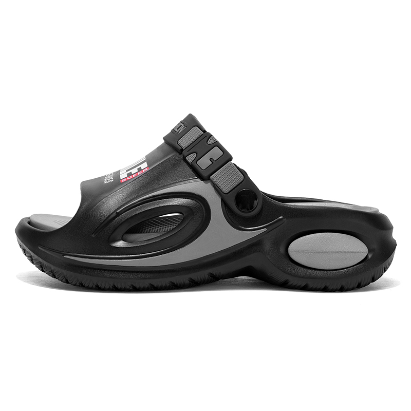 

NANJIREN Пляжные сандалии мужские черно-бело-серо-зеленые, цвет Black Gray