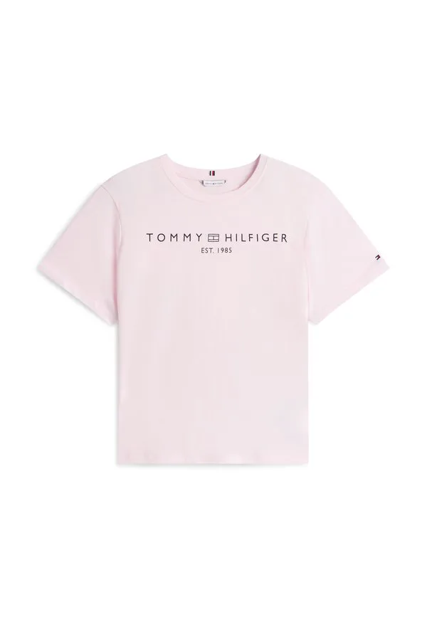 Футболка с круглым вырезом и логотипом curve Tommy Hilfiger Curve, Light Pink — фото 4