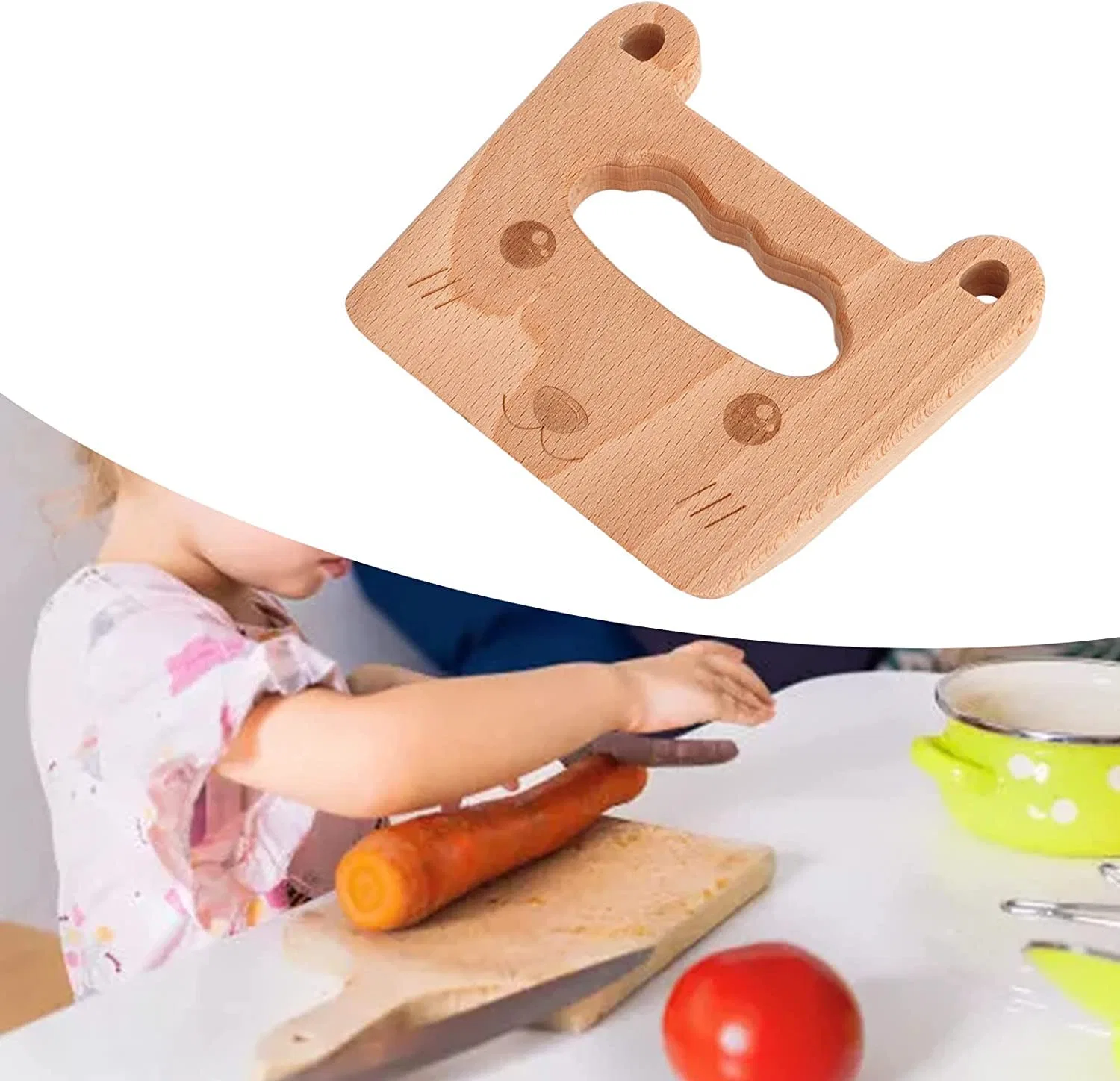 Детский деревянный нож для детей 2-8 лет от Huyayaya — фото 2
