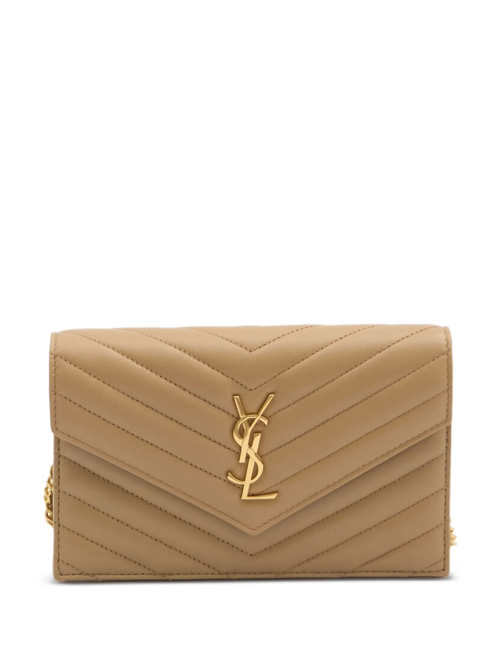

Мини-клатч Cassandre Envelope Saint Laurent, бежевый