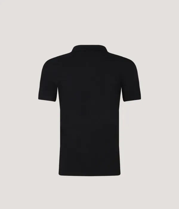 Футболка поло Slim fit Polo Ralph Lauren, черный — фото 2