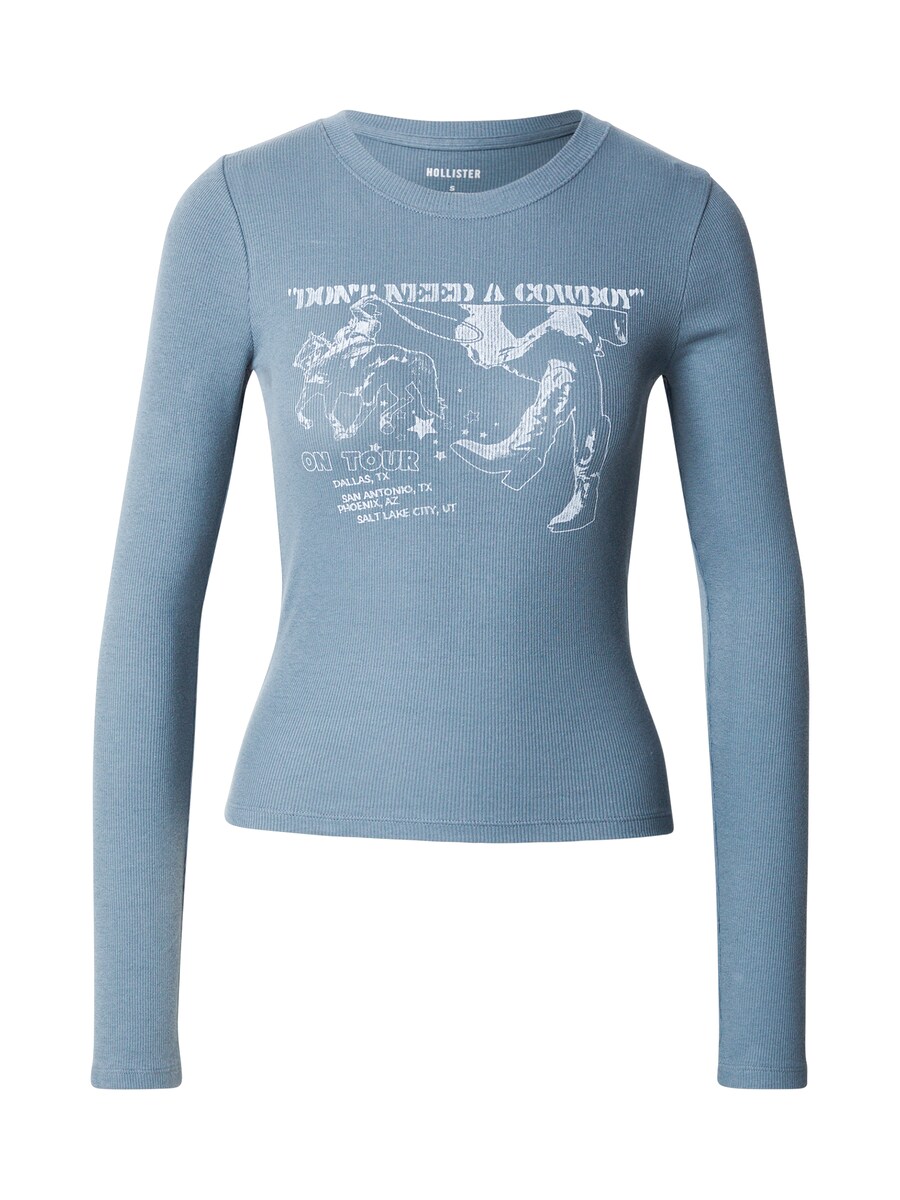 

Лонгслив HOLLISTER Shirt, цвет basalt grey/light grey