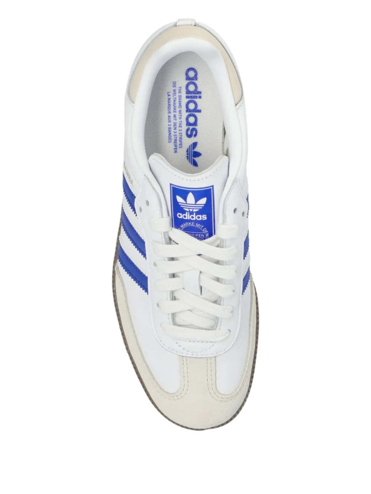 Кроссовки Adidas Samba 3-Stripes, белый — фото 4