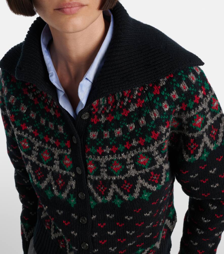 Шерстяной кардиган с хлопком Polo Ralph Lauren, Polo Black Multi — фото 4