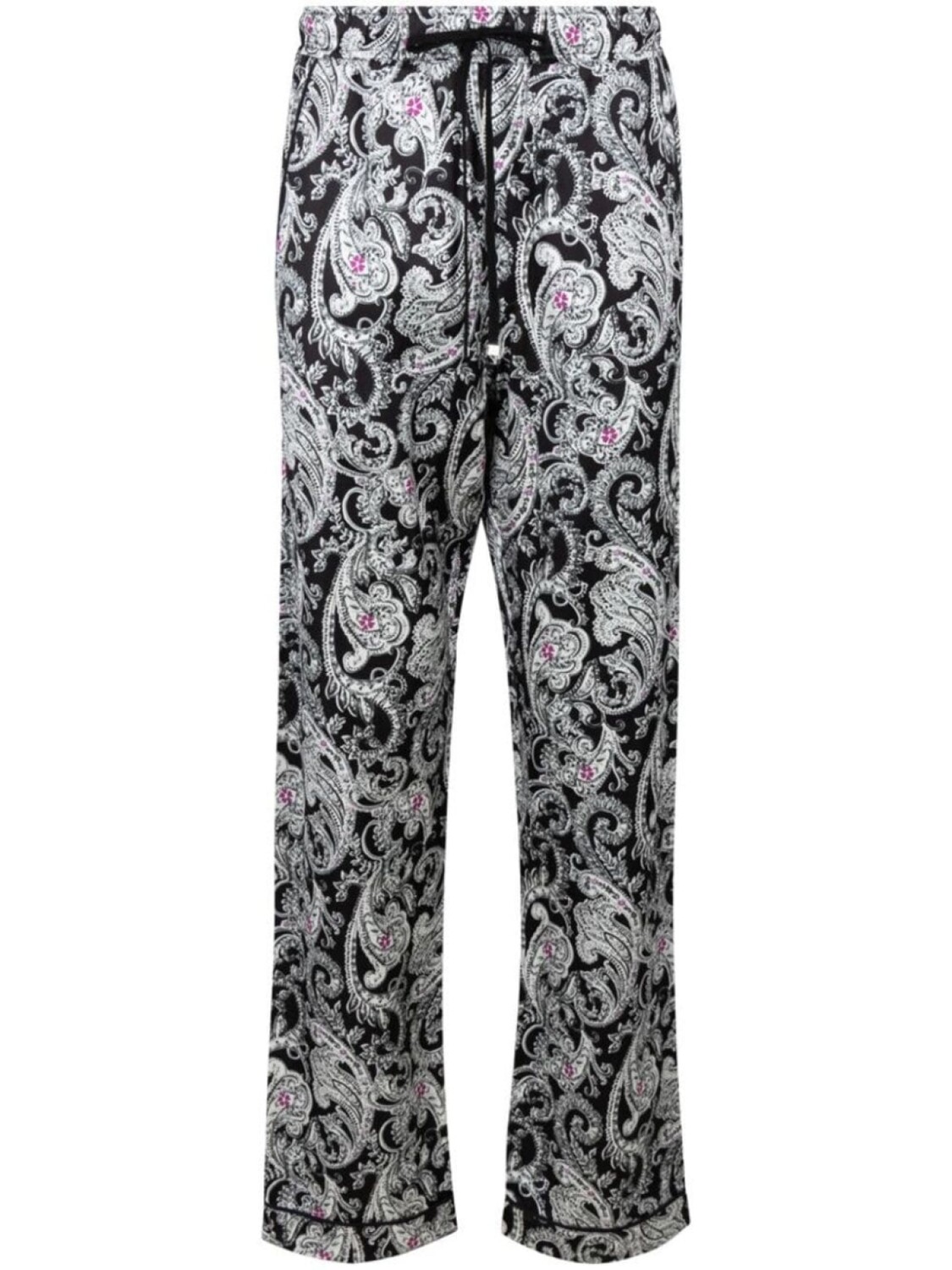 

AMIRI брюки Black and White с принтом пейсли, черный