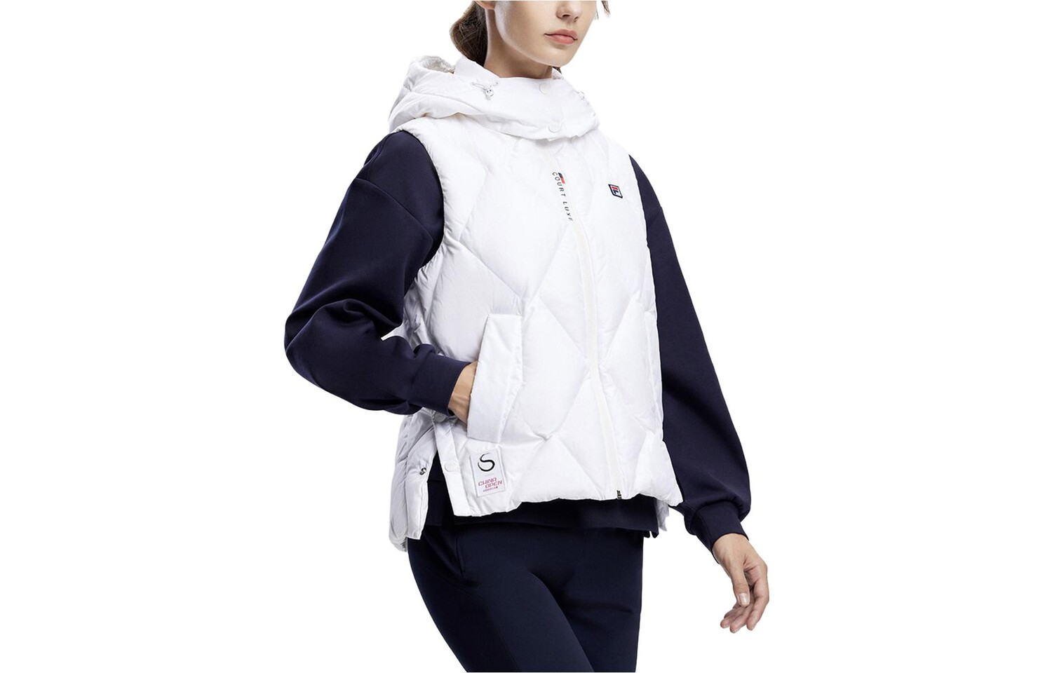 

ФИЛА Женский Жилет FILA, цвет White