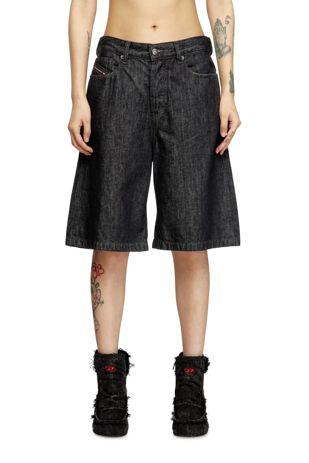 Женские джинсовые шорты DE-SIRE-SHORT Diesel, black