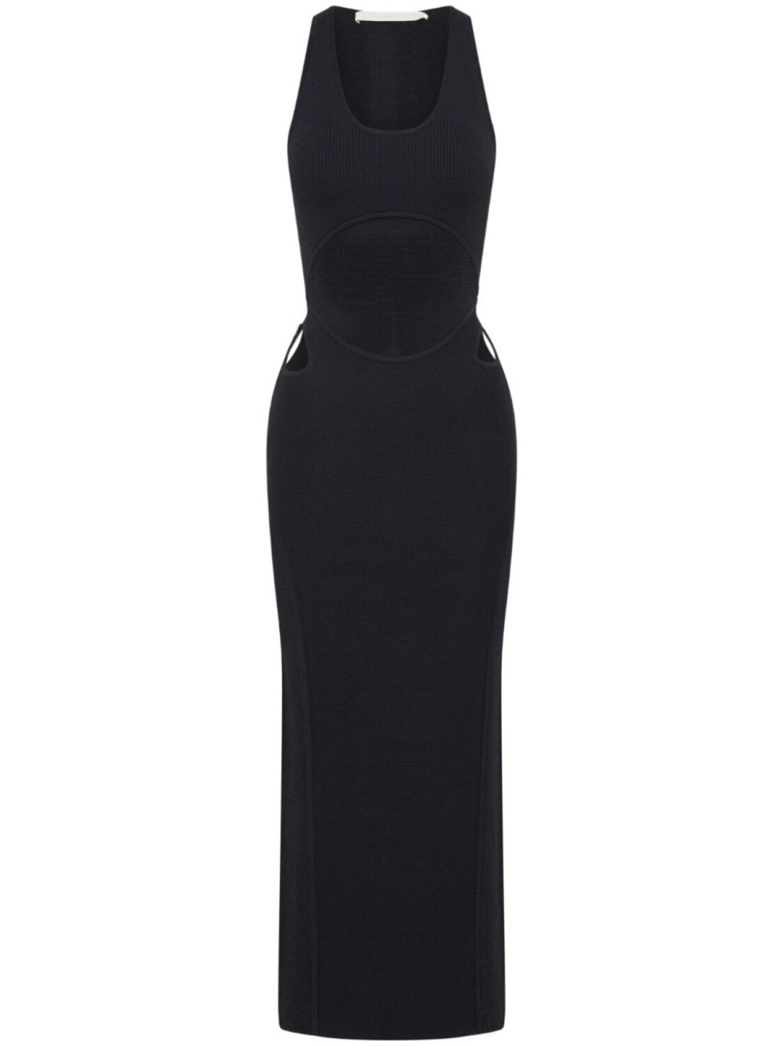 

Полупрозрачное платье в технике кроше Dion Lee, черный