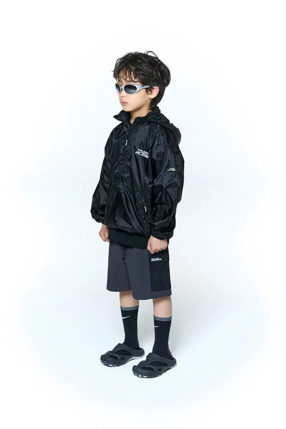 Детские чёрные активные шорты Zeta Active Uniform от Children Of Planet — фото 4
