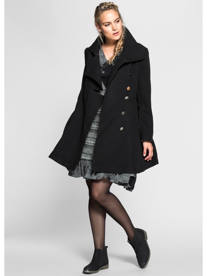 

Зимнее пальто sheego by Joe Browns, черный