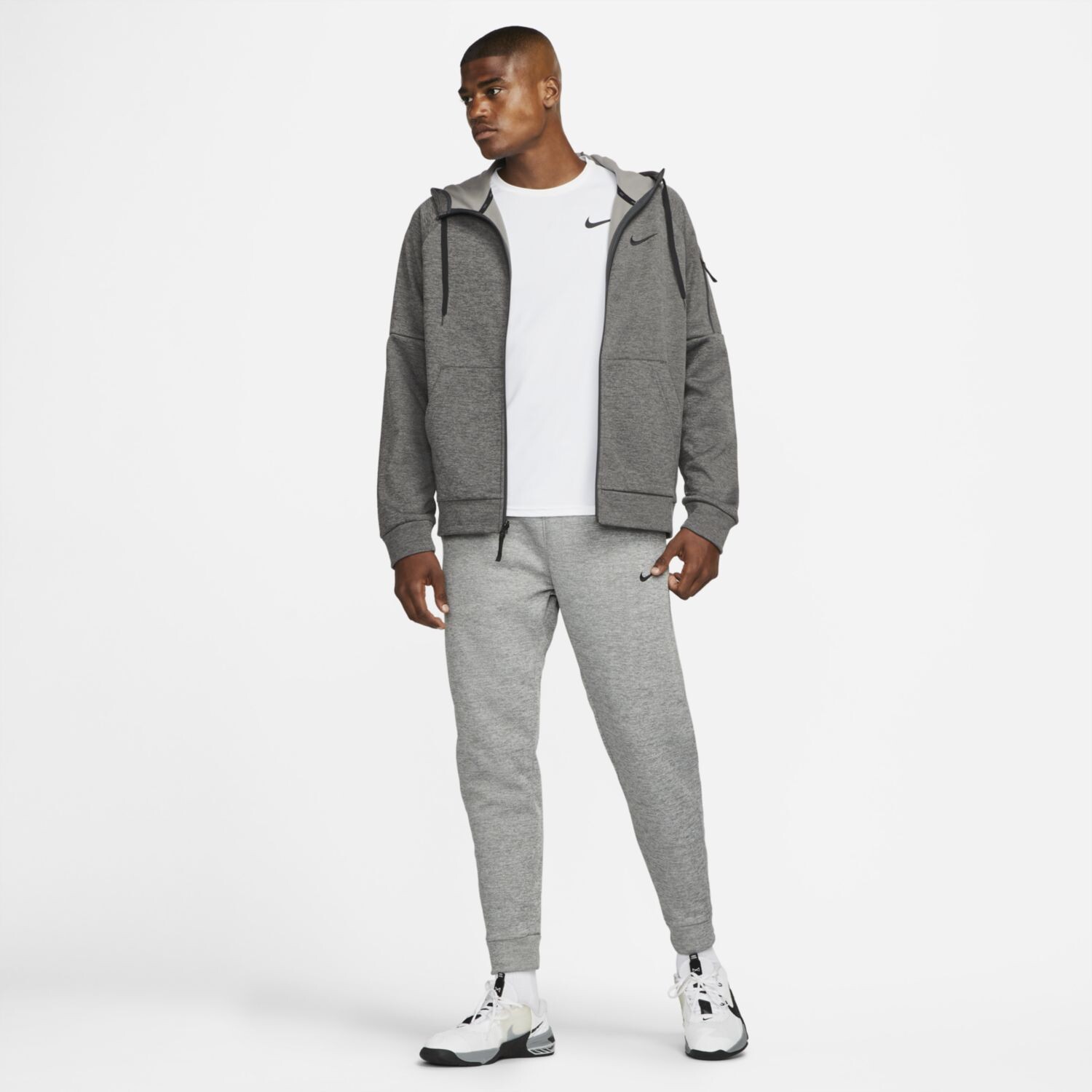 Мужская худи для фитнеса с молнией во всю длину Nike Therma-FIT — фото 2