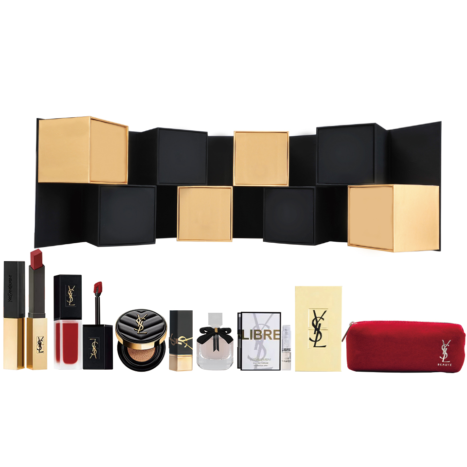 

Набор помад для макияжа легко растушевывается натуральный матовый выравнивает тон кожи комплект из восьми штук SAINT LAURENT