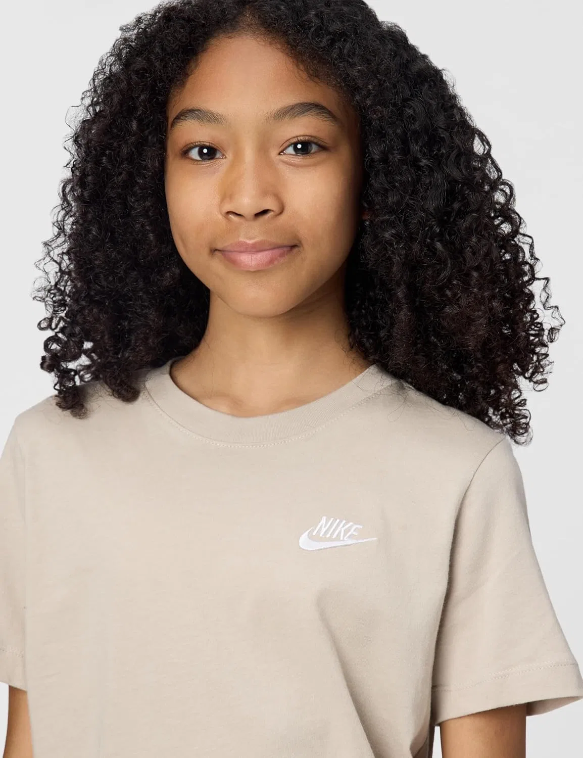 Футболка активная Nike Club, бежевый светлый — фото 4