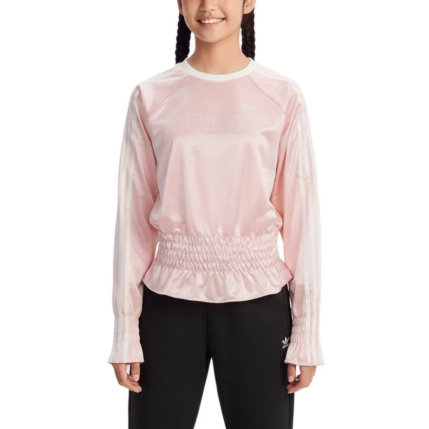 Футболка JG LS Kids' Adidas Originals, Pearl Powder/Light Pink Satin
