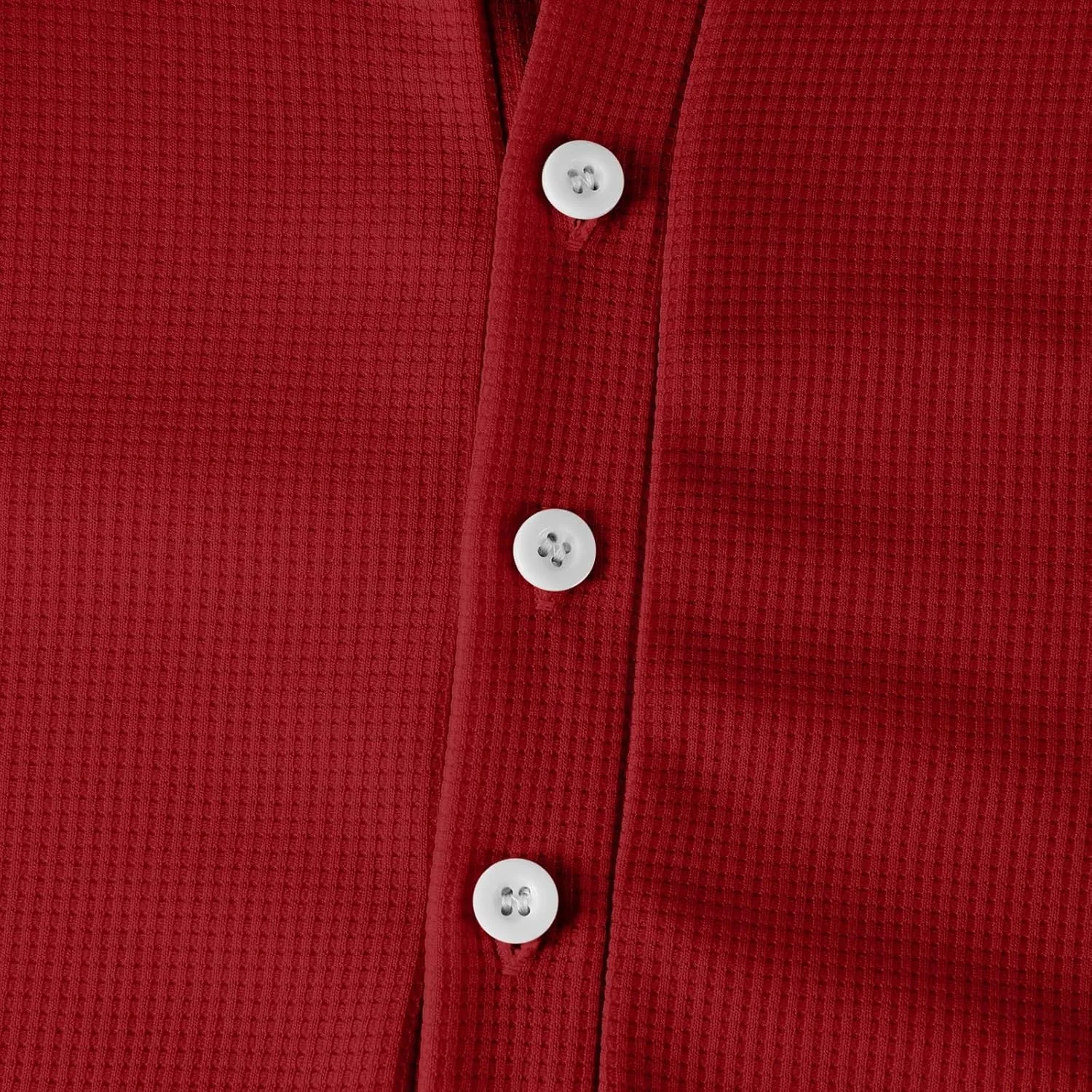 Мужская футболка Henley с длинным рукавом, однотонная, M-3XL — фото 4