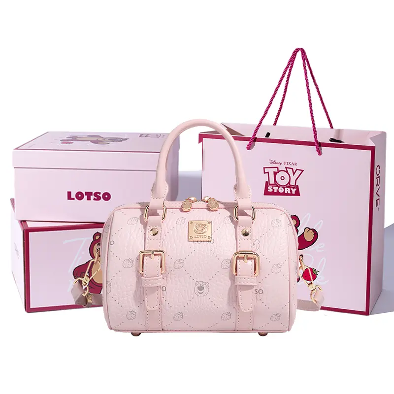 

Disney Косметичка серии Strawberry Bear из ПВХ, Pink[Lotso Box+Shopping Bag+Box]
