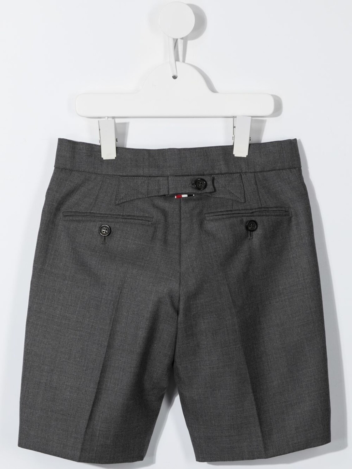 Thom Browne твиловые шорты Super 120s строгого кроя, серый — фото 2