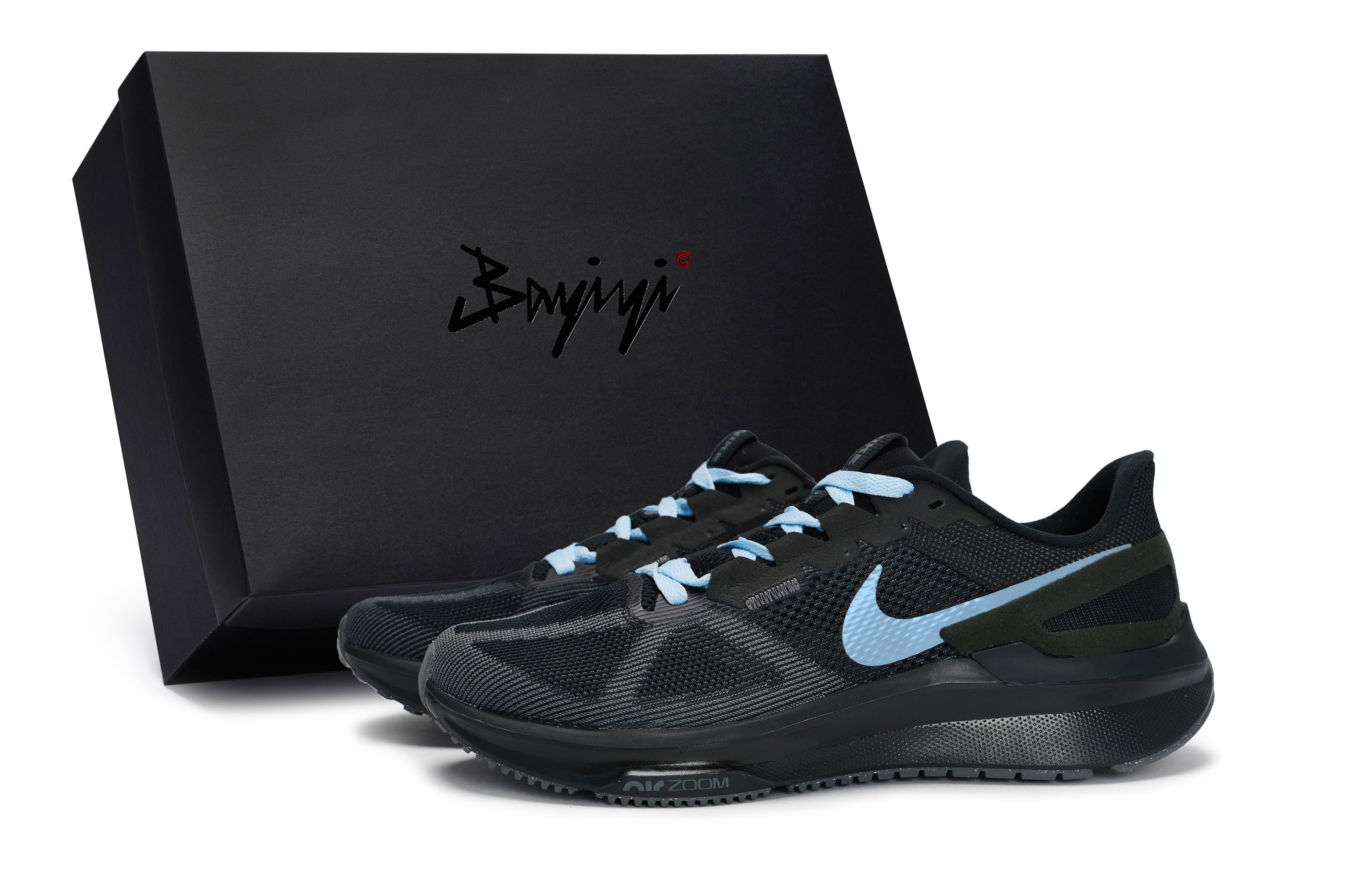 

Nike Кроссовки Zoom Structure 25 с низким верхом, противоскользящие, износостойкие, мужские, черно-синие