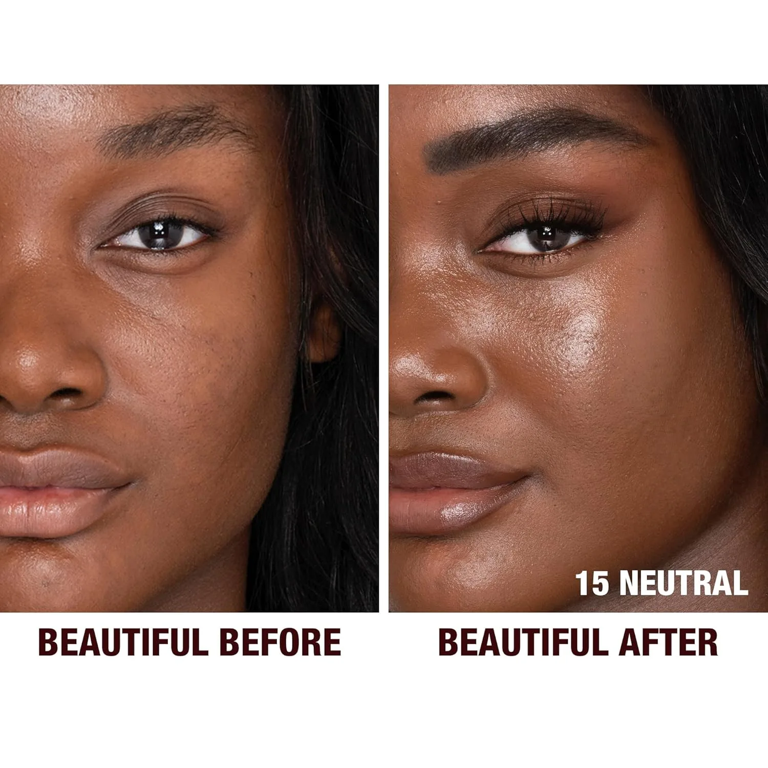 Charlotte Tilbury Beautiful Skin тональный крем среднего покрытия с увлажняющим эффектом, 15 Neutral - Deep with neutral-golden undertones — фото 2