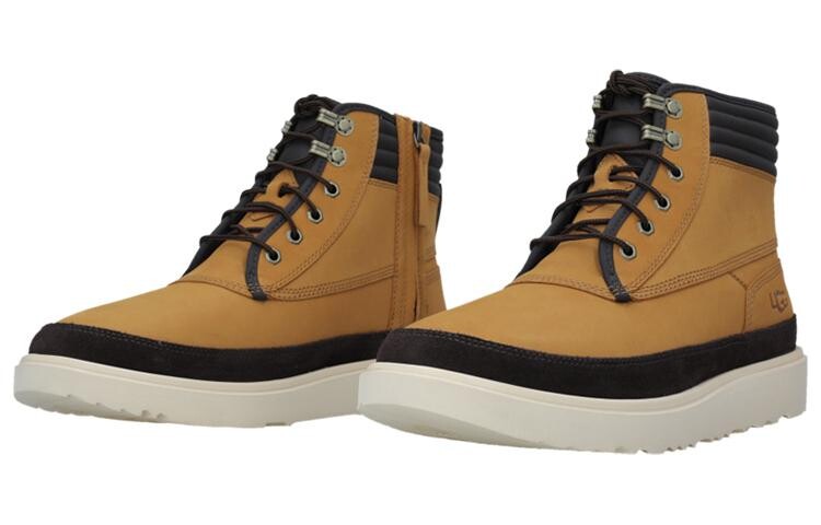 Ботинки мужские Ugg на шнуровке, коричневый/черный — фото 3