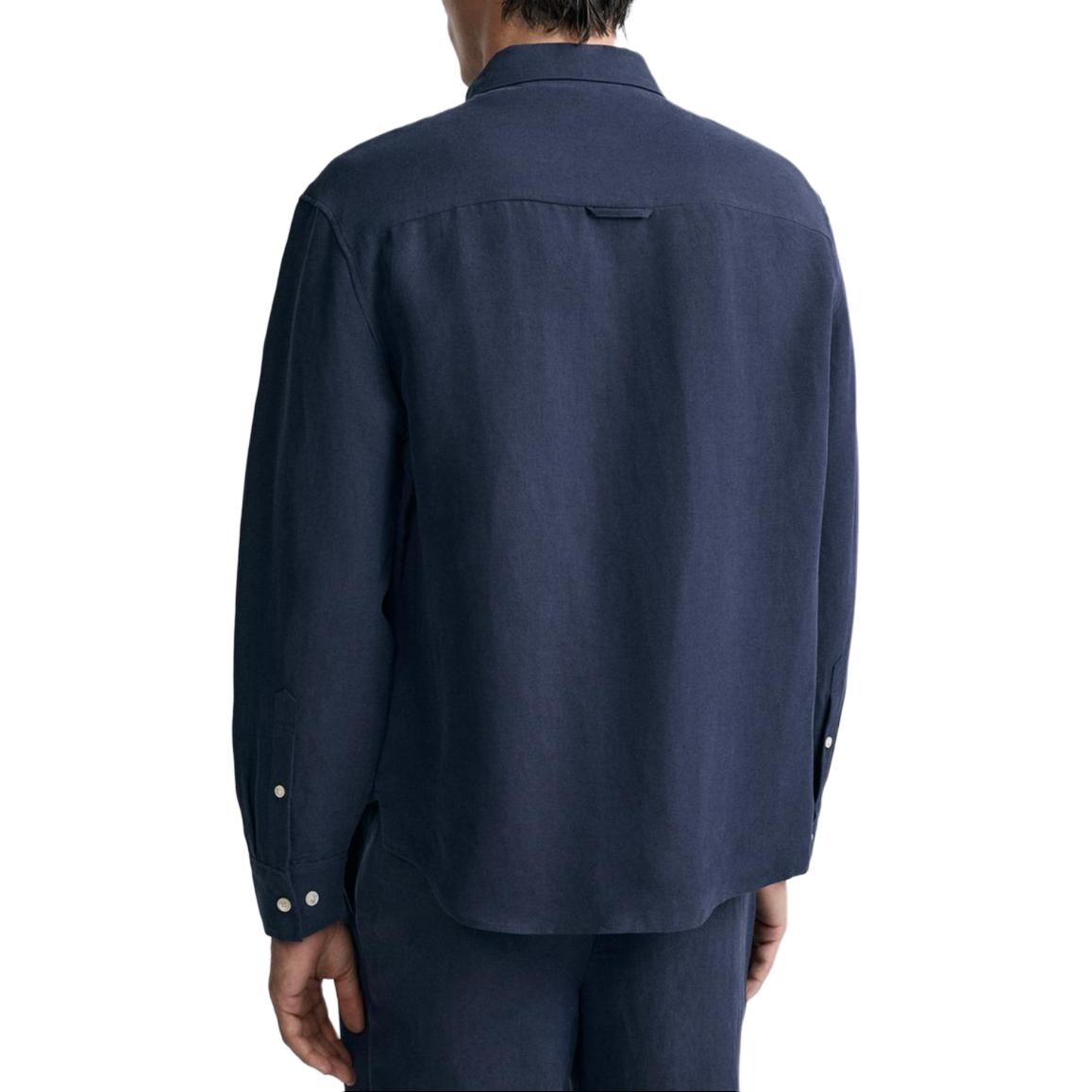 Рубашка мужская Морской синий Zara, цвет Sea Blue — фото 4