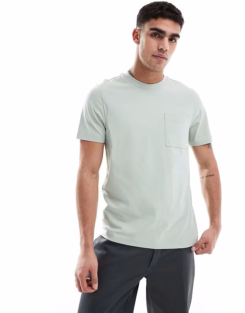 

Футболка Farah Stacy Pocket в цвете шалфейно-зеленый