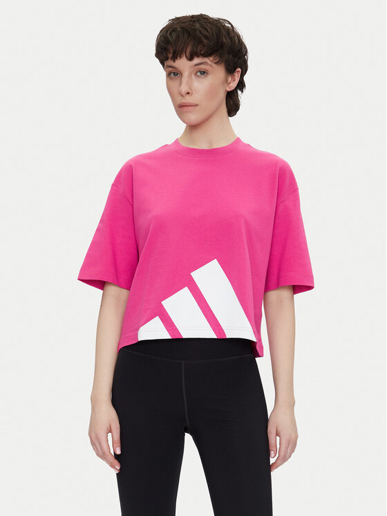 

Свободная футболка Essentials Big Logo Boyfriend JG8728 Adidas, розовый