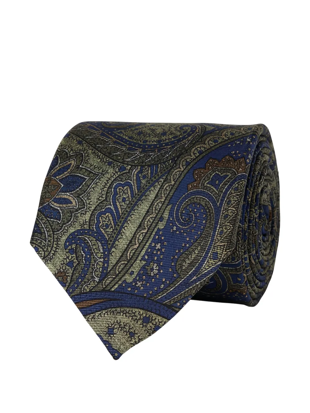 

Галстук с узором «пейсли» Ascot, синий