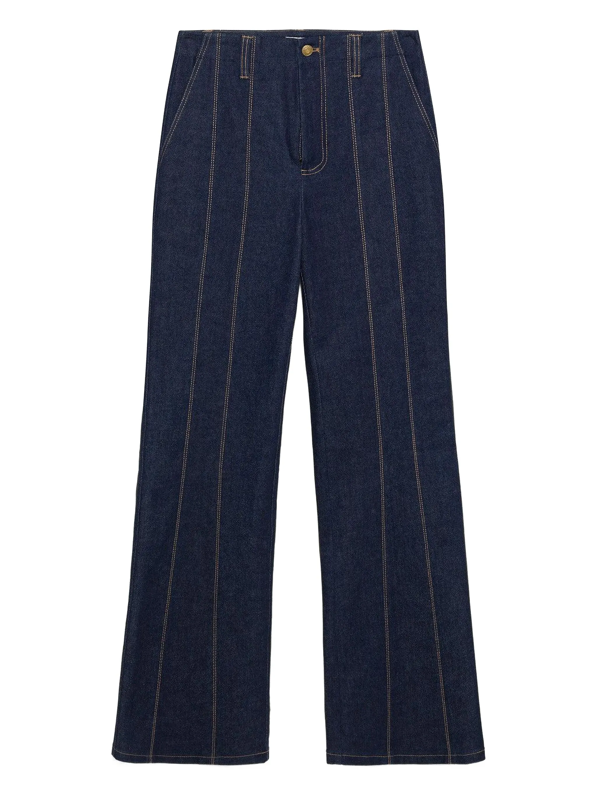 

Джинсы Ansel с декоративной строчкой Simkhai, синий