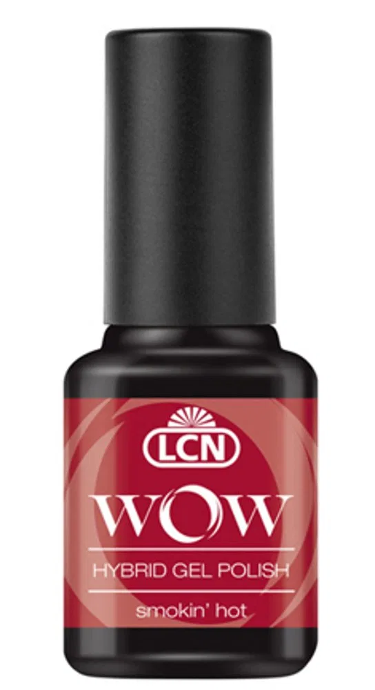 Гель-лак для ногтей LCN WOW Hybrid Gel Polish, оттенок Smokin' Hot Lcn, Red