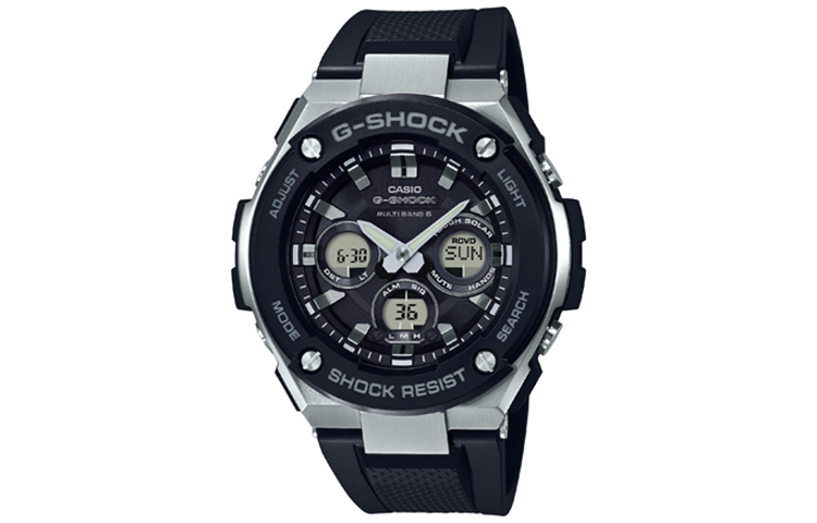 

Мужские часы G-STEEL серии Black GST-W300-1APR CASIO