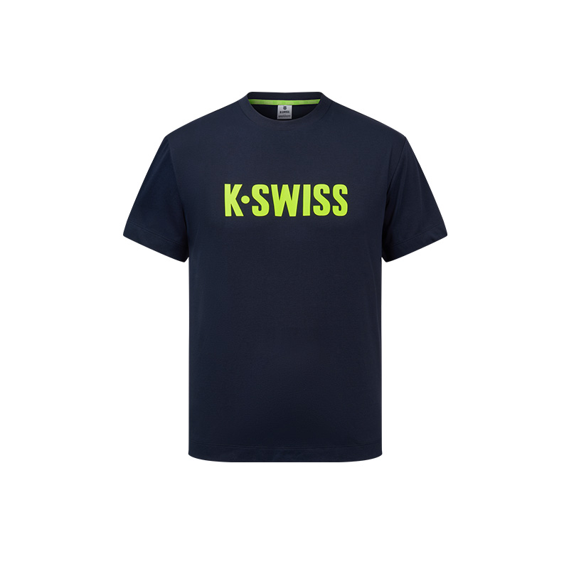 

K·SWISS Футболка унисекс синяя, Синий, K·SWISS Футболка унисекс синяя