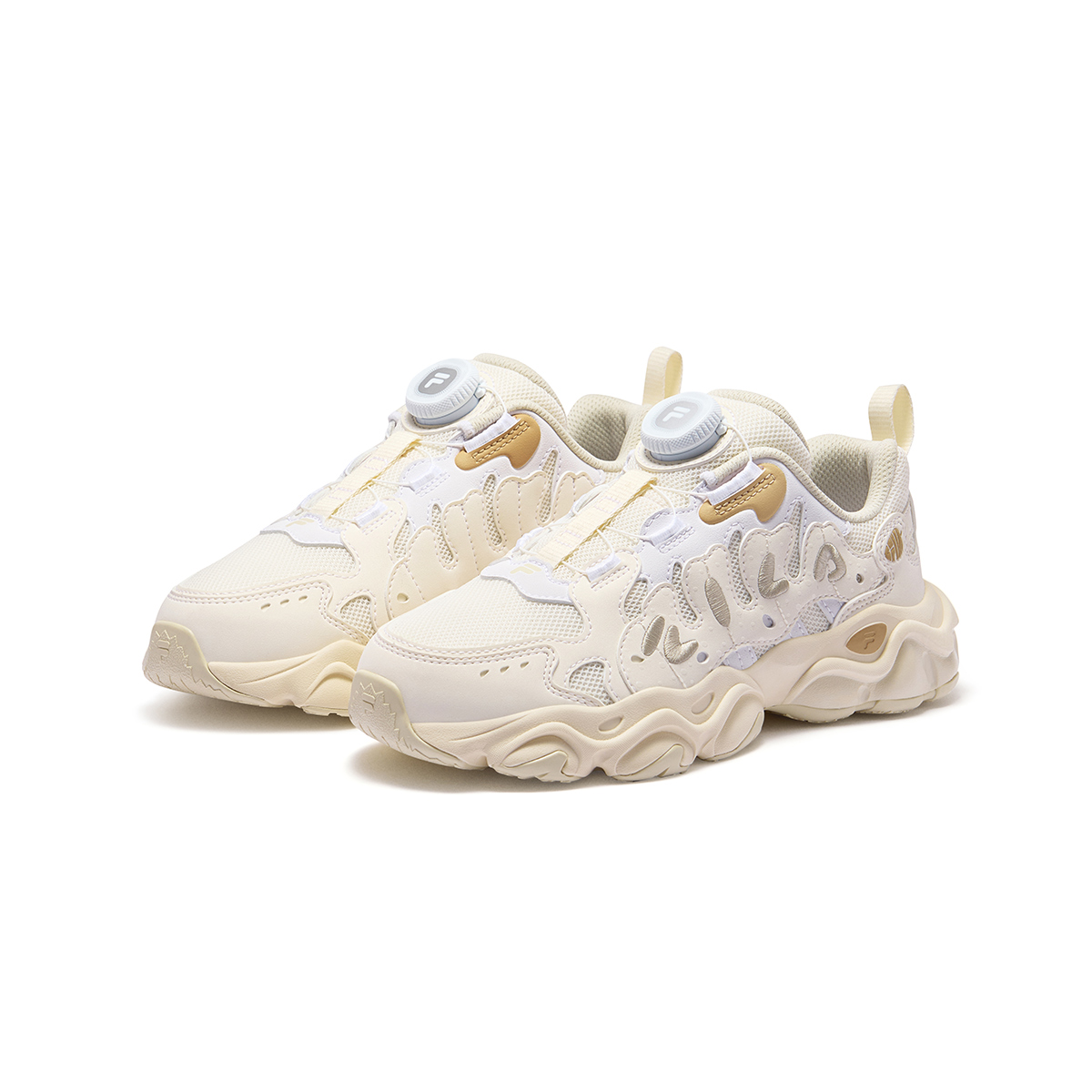 Кроссовки для бега детей и подростков Heritage FHT Lightweight Shock Absorbers Low Top FILA KIDS, белый — фото 3