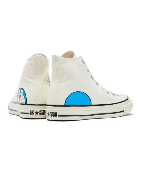 Унисекс высокие кеды с принтом Doraemon CONVERSE ALL STAR AGED FP HI белые — фото 2