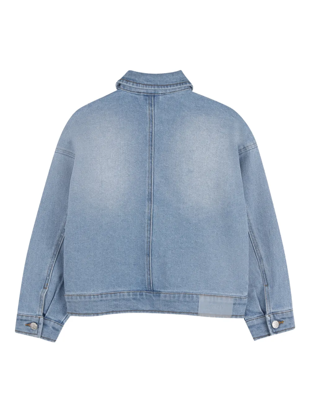 Джинсовая куртка с воротником Dkny Kids, синий — фото 2