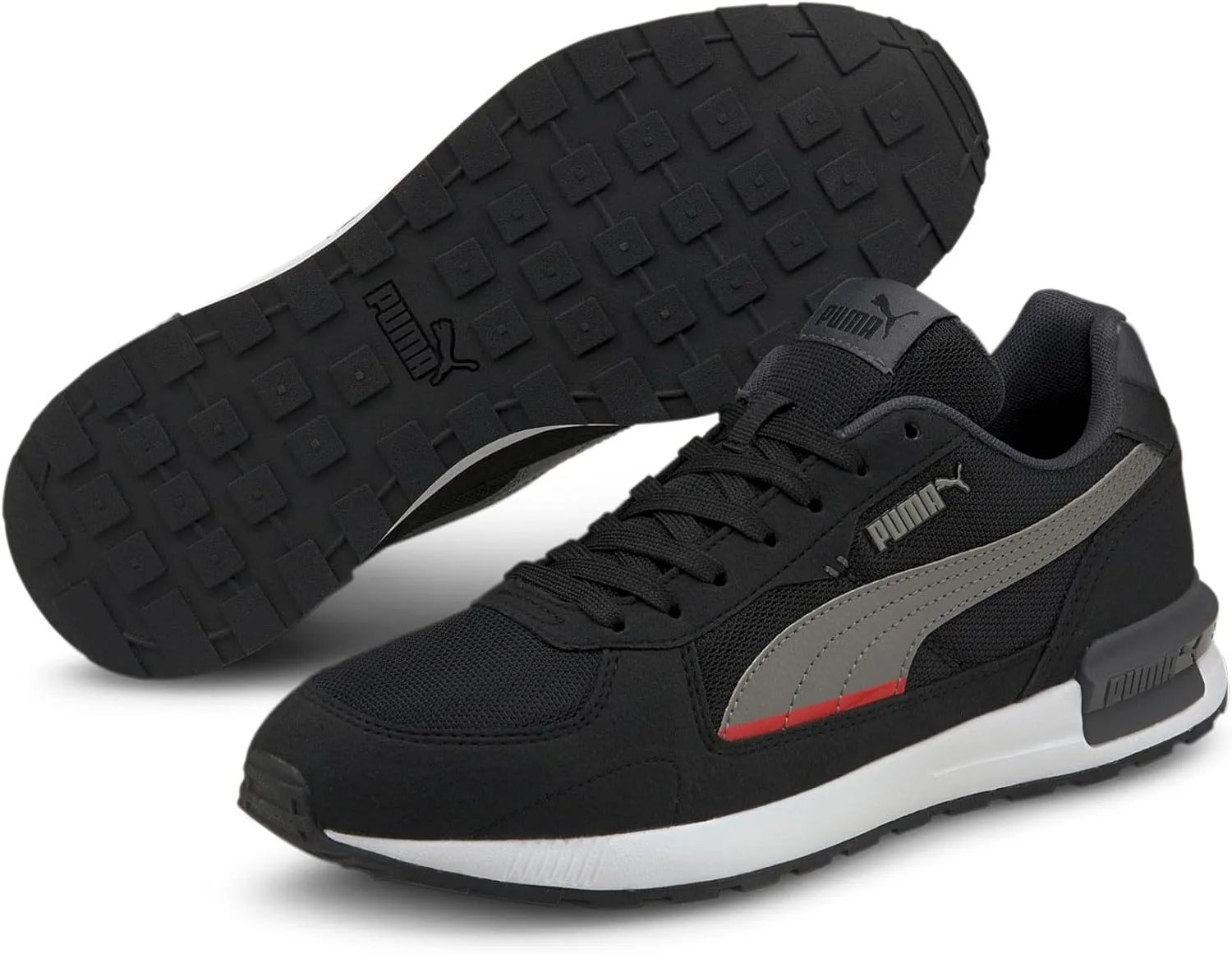 Кроссовки PUMA Graviton унисекс, белый/черный/серый — фото 4