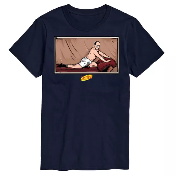 

Мужская футболка Seinfeld George Costanza The Package Licensed Character, синий