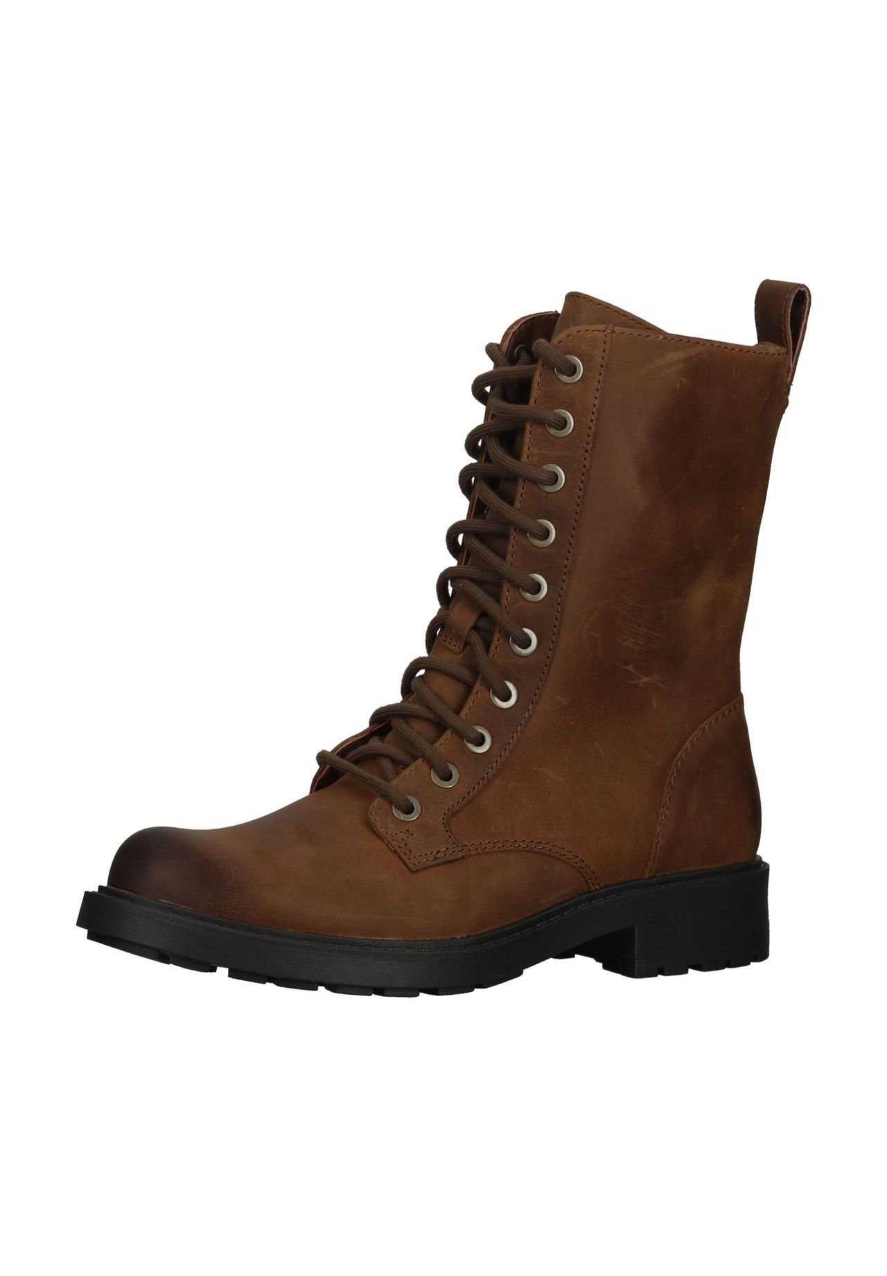 Кожаные ботильоны CLARKS, коричневый
