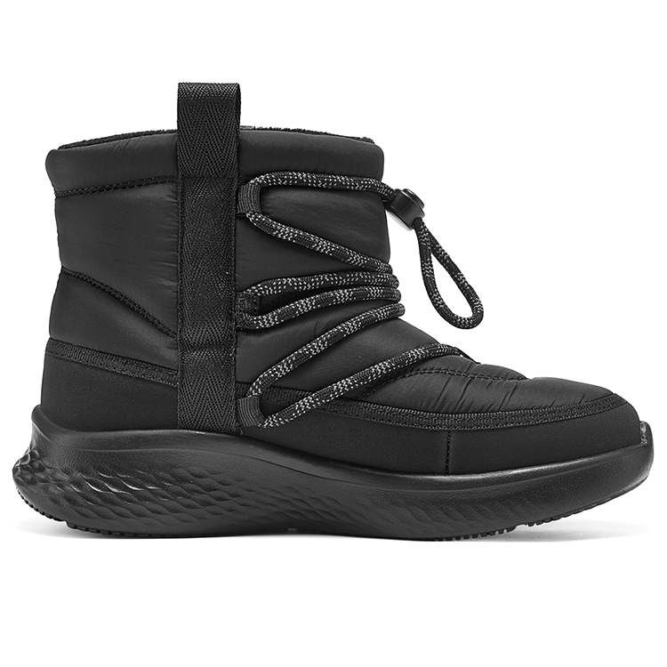 Нескользящие, износостойкие, теплые детские ботинки Skechers Kids, черный — фото 2