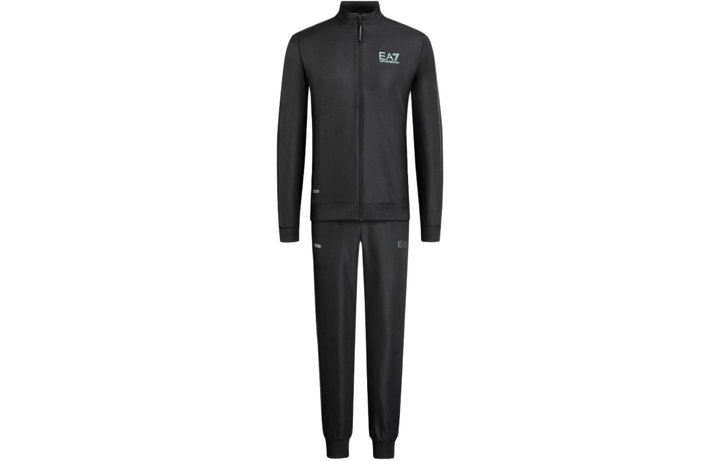 

EA7 SS24 Повседневная спортивная одежда Мужская черная EMPORIO ARMANI