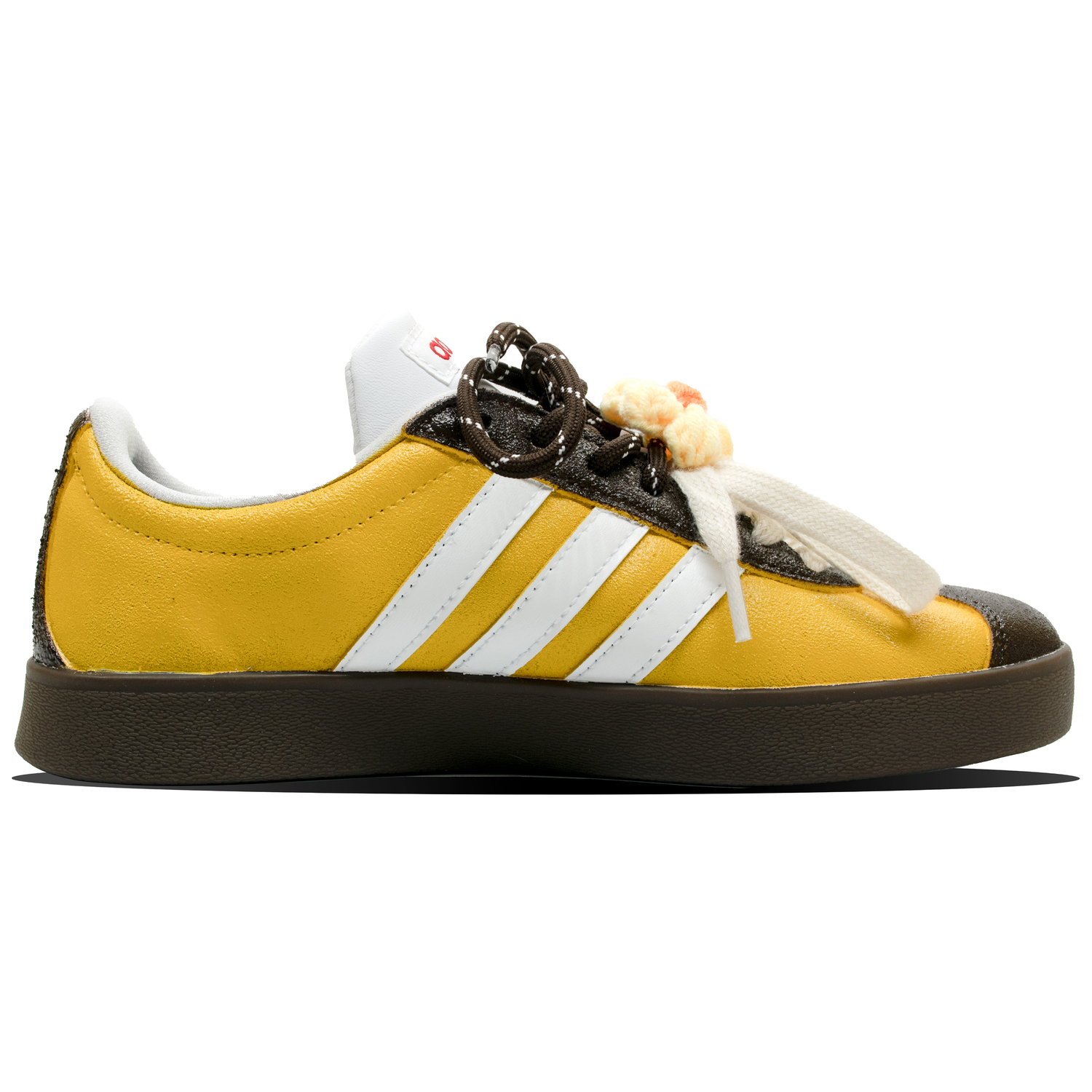 Adidas VL Court 2.0 скейтборд обувь unisex низкие желтый — фото 3
