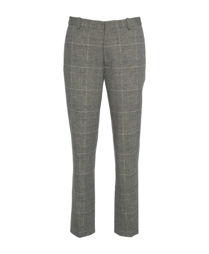 

Зауженные брюки в клетку, черные Circolo 1901, серый