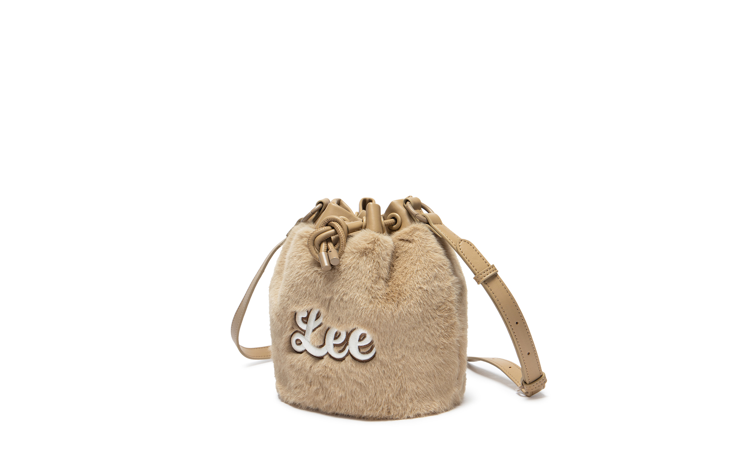 

Lee Тканевая сумка-ведро из искусственной кожи женская разноцветная, Khaki