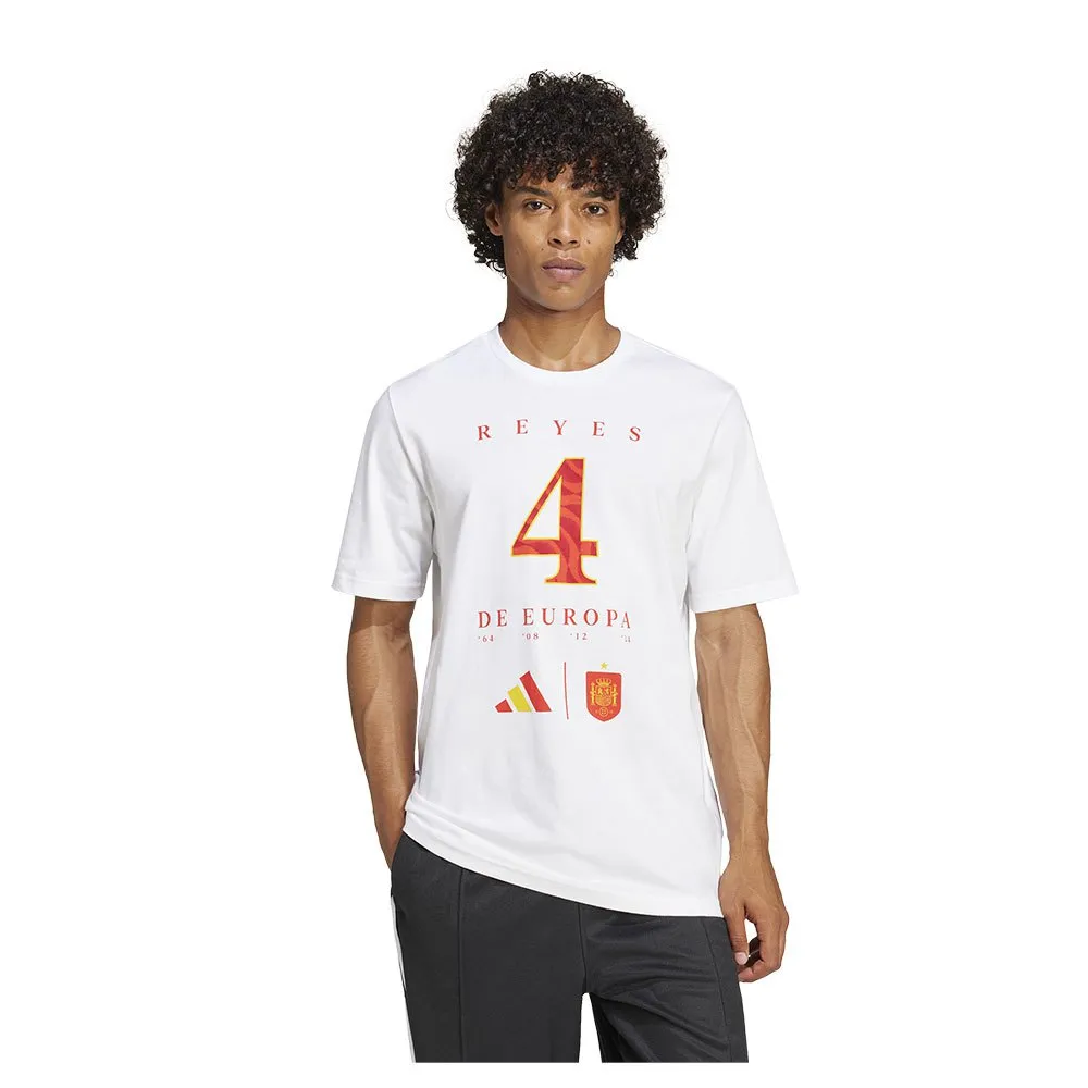 

Футболка с коротким рукавом adidas Spain Euro Winner 24, белый