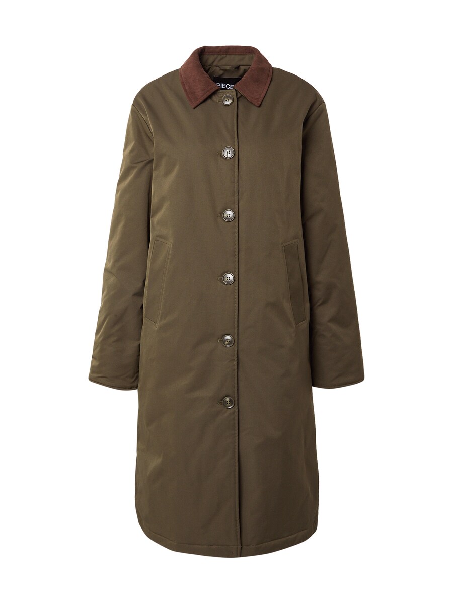 

Пальто межсезонное PIECES PCJORMA, темно-зеленый