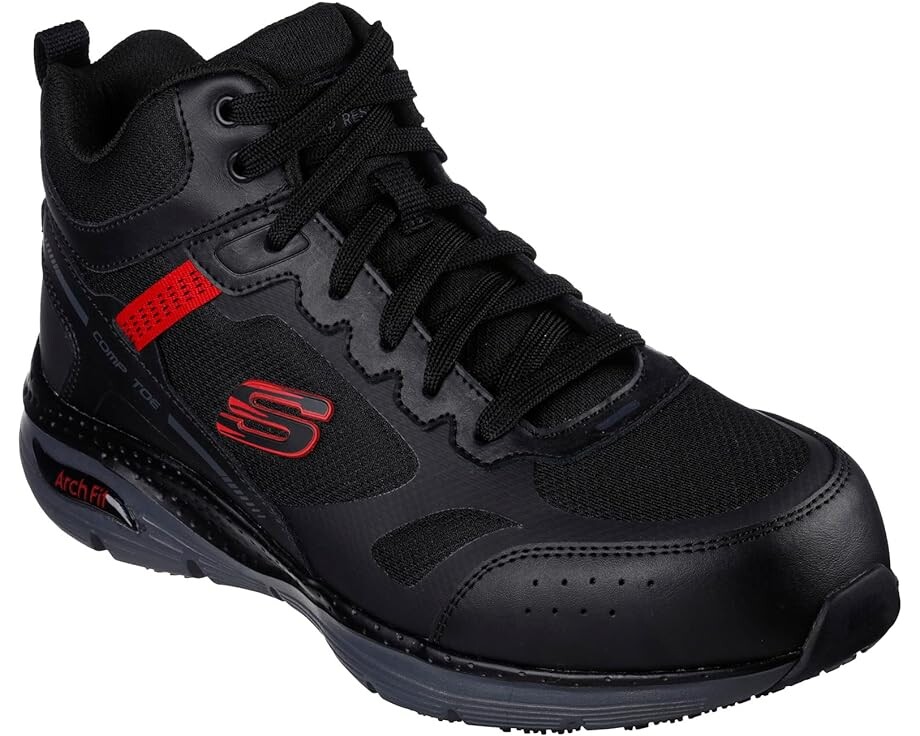 

Ботинки SKECHERS Work Arch Fit SR - Bensen Comp Toe, черный