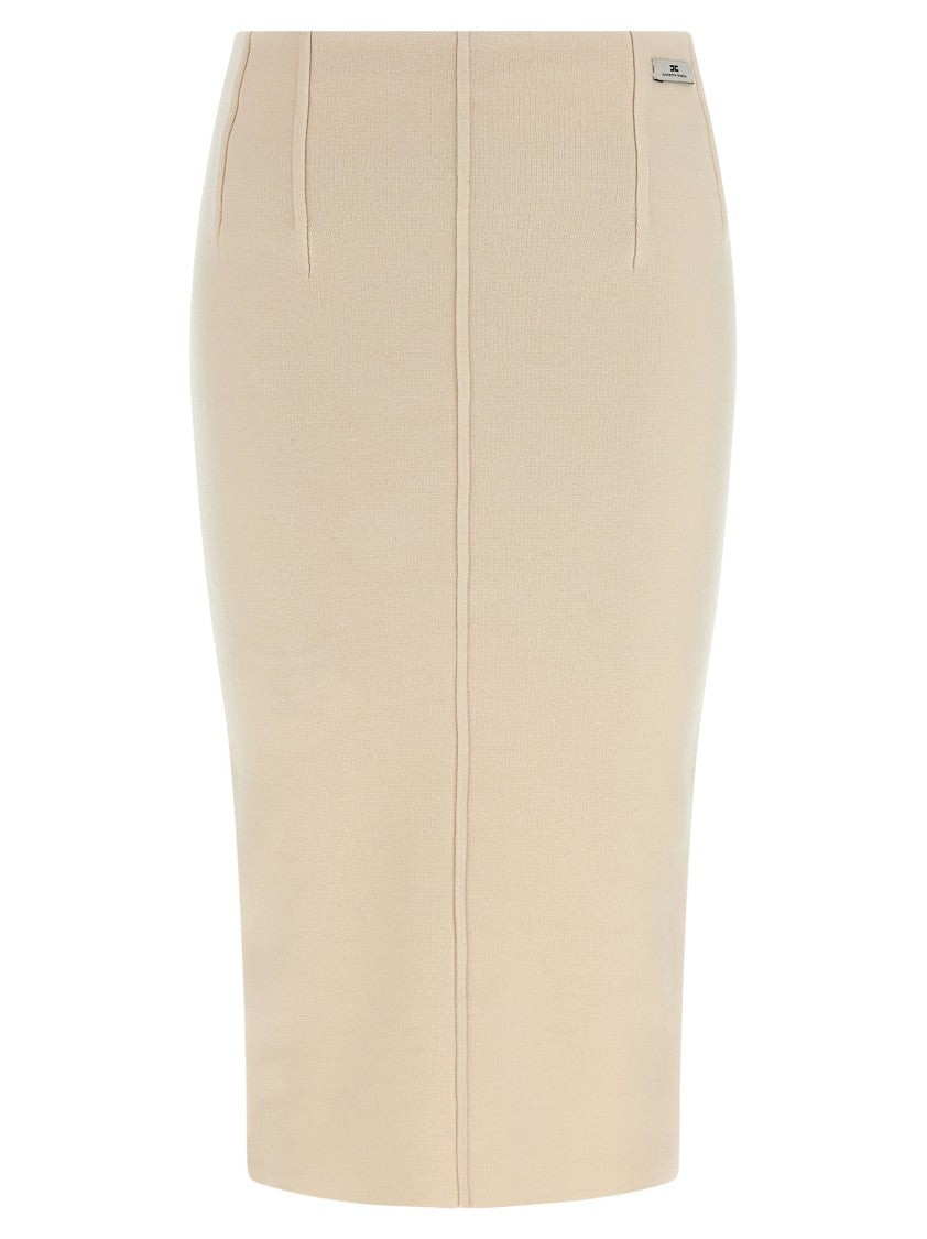 

Трикотажная шерстяная юбка Elisabetta Franchi, Neutrals