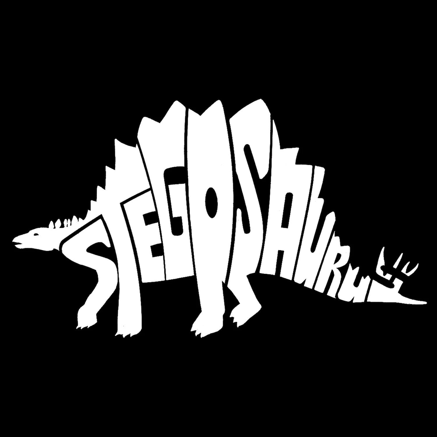 

Стегозавр - мужская футболка с рисунком Word Art LA Pop Art, серый