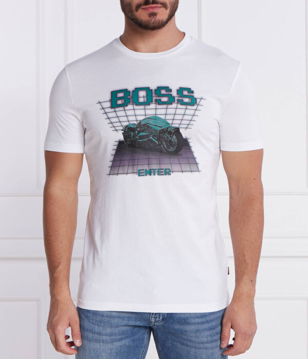 

Футболка Boss Orange с рисунком, белый