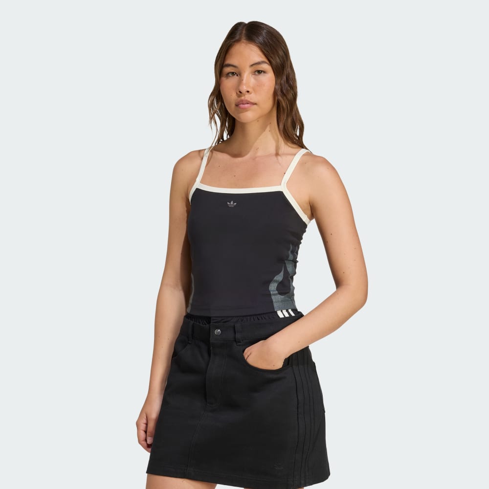 

Топ Adidas Flames Tank Top, цвет Black/Off White